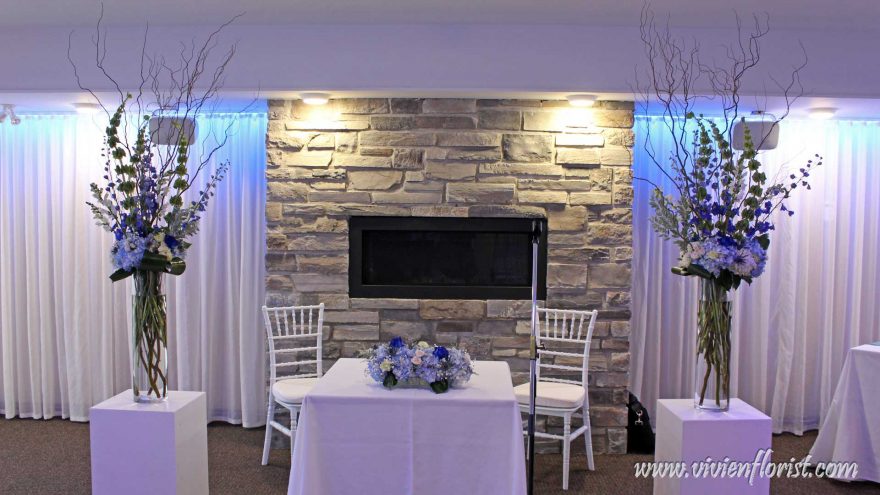 Beautifully Blue Wedding Arch