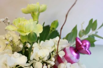 Hydrangea centerpiece for Christmas Montreal